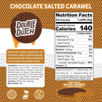 Double Dutch Stroopwafel Cookies Chocolate Salted Caramel  – 2 Pack – 16 Waffles