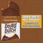 Double Dutch Stroopwafel Cookies Chocolate Salted Caramel  – 2 Pack – 16 Waffles