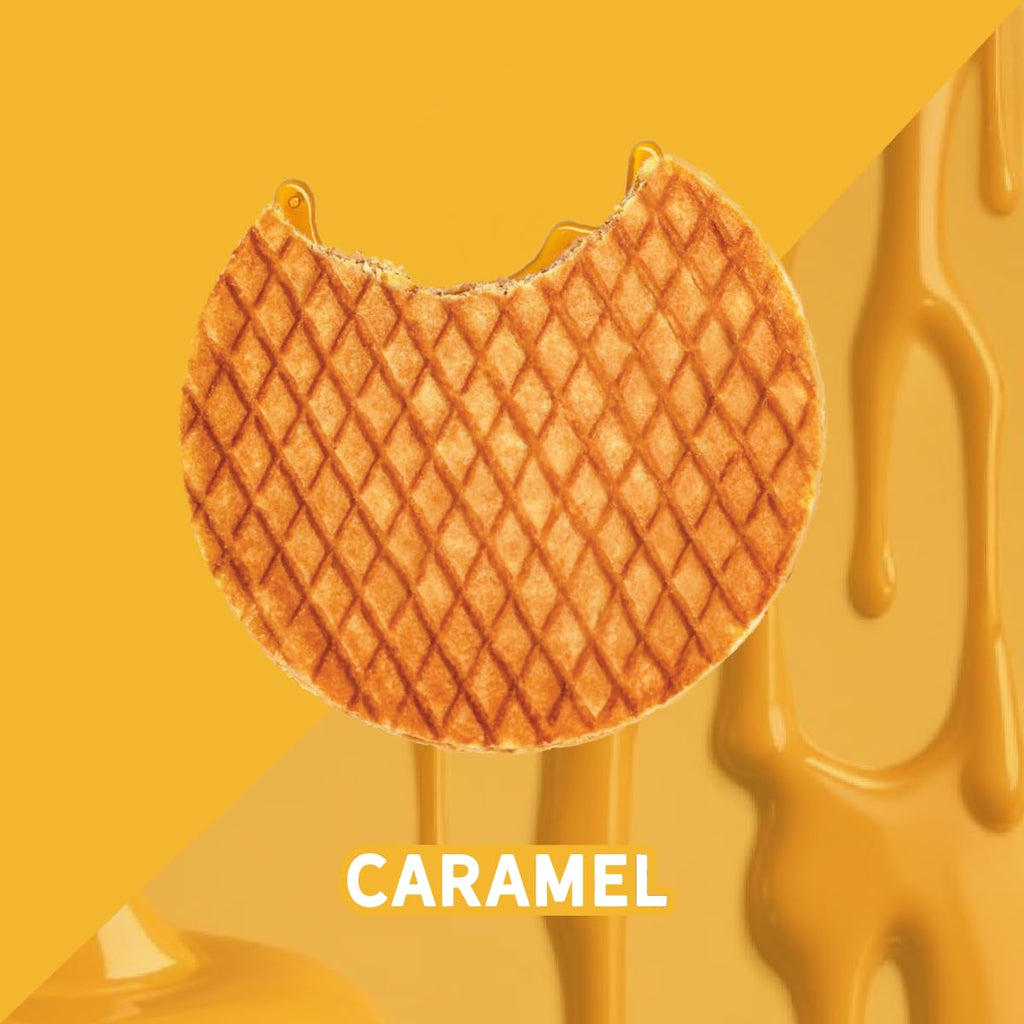 Double Dutch Stroopwafel Cookies Caramel  – 2 Pack – 16 Waffles