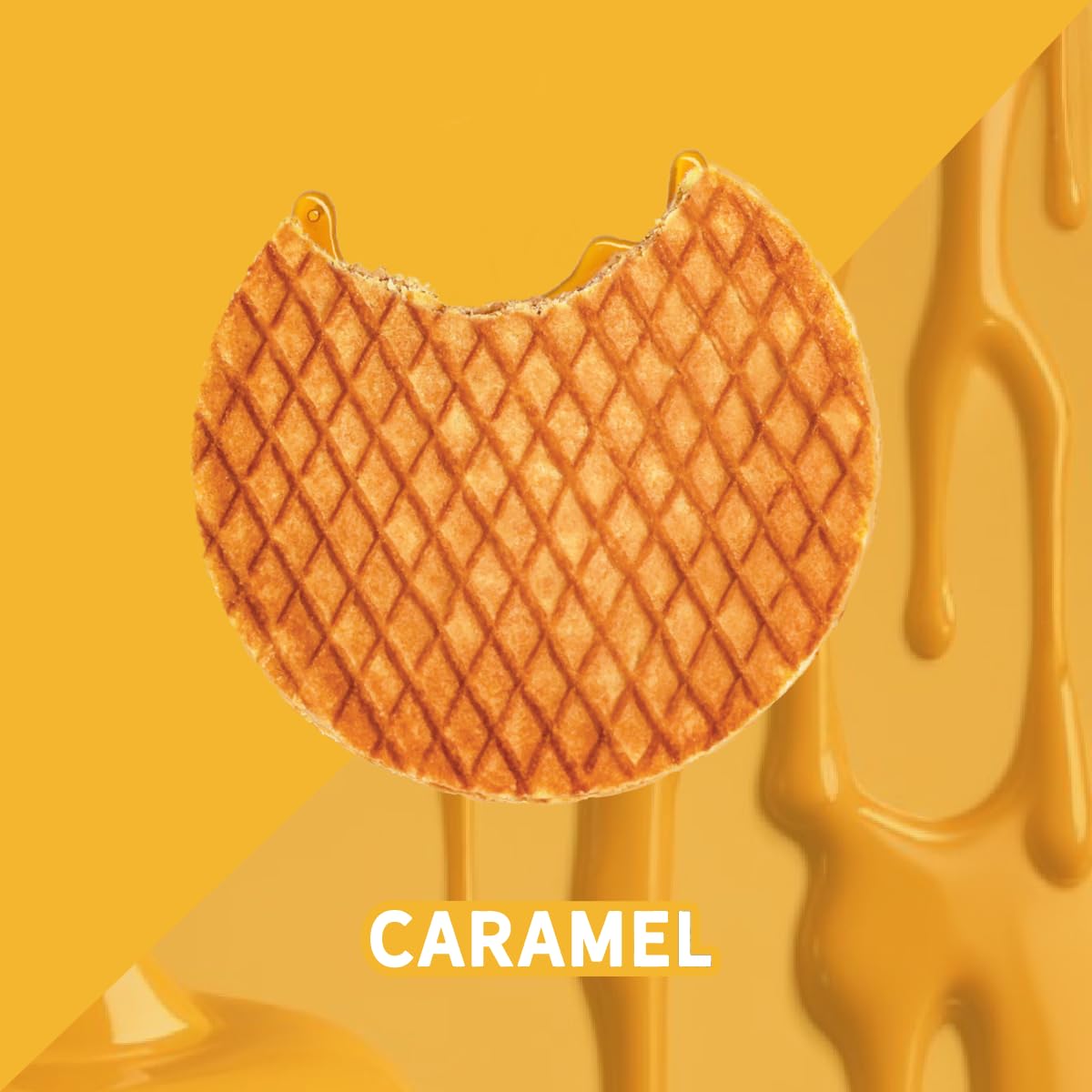 Double Dutch Stroopwafel Cookies Caramel  – 2 Pack – 16 Waffles