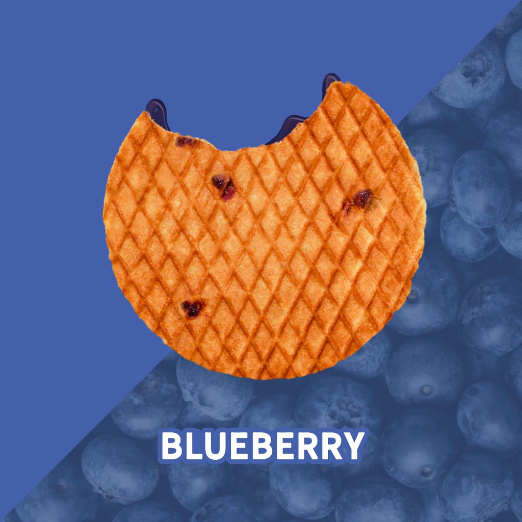 Double Dutch Stroopwafel Cookies Blueberry  – 2 Pack – 16 Waffles
